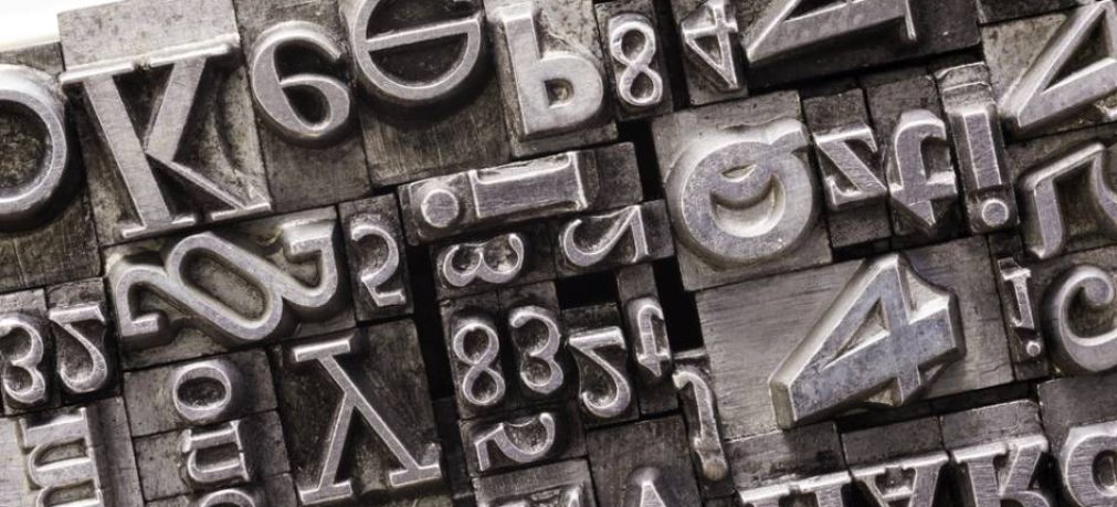 Metal Letterpress Types.